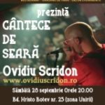 ”Cântece de Seară” cu Ovidiu Scridon, la restaurantul bucureştean Creanga de Aur!