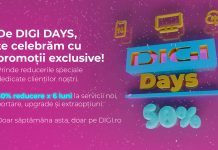 “DIGI Days” răsplătește loialitatea clienților existenți cu 50% reducere, în primele 6 luni